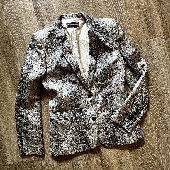 Zadig & Voltaire Deluxe Vedaz Python Blazer 38 small - Picture 3 of 12